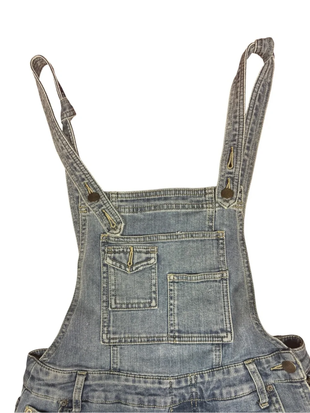 Free People Light Blue Denim Overalls